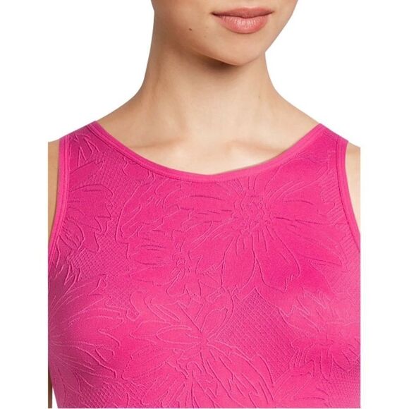 Women’s Juniors' Textured Floral Sleeveless Bodysuit Top 2-Pack Size XL - Picture 7 of 9